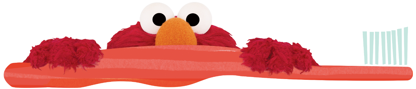 Elmo with Toothbrush