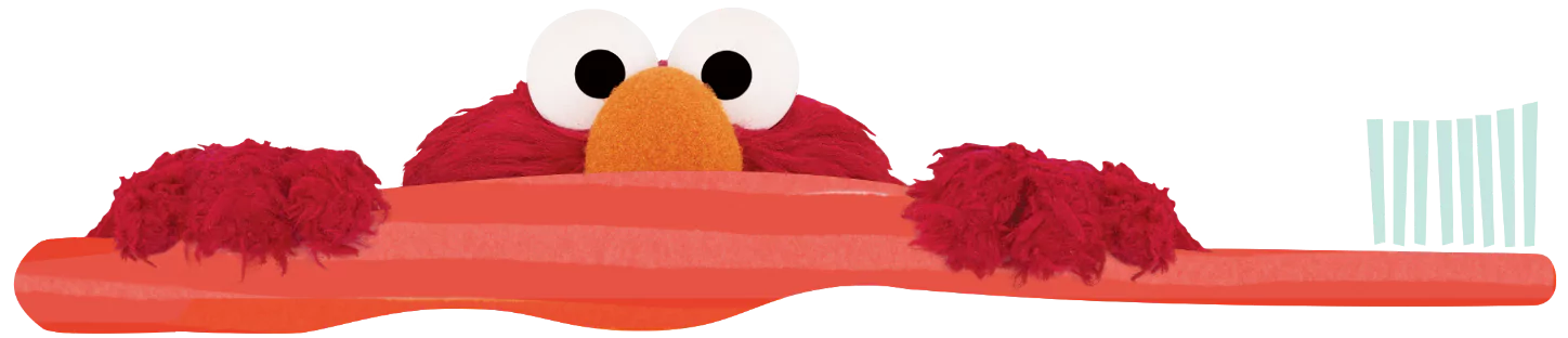 Elmo with Toothbrush
