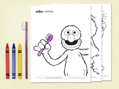 Healthy Teeth Coloring Book